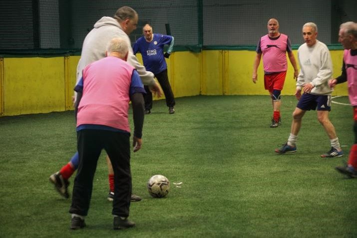 Rotherham walking football session with Rotherham u3a and RUCST